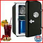 Healsmart 4 Liter/6 Can Mini Fridge Observation Window Freon-Free Portable