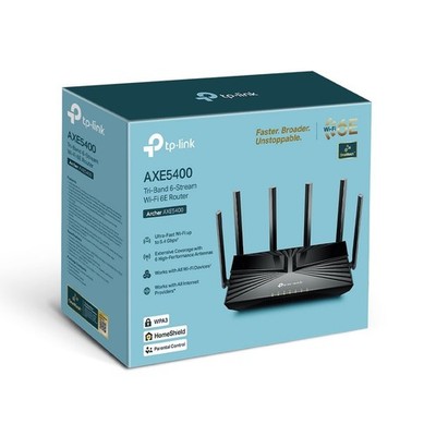 TP-LINK Archer AXE75 AX5400 4 Port 5378 Mbps Wireless Router for