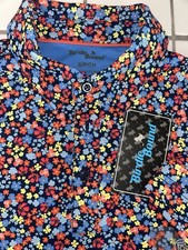 NWT BIRDIE BOUND STRETCH GOLF SHIRT MENS SMALL UV PROTECTION FLORAL