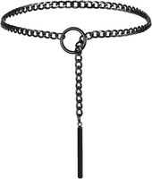 Choker Kette Damen Punk,70Cm Edelstahl Gothic Schmuck,Verstellbar Goth Accessoir