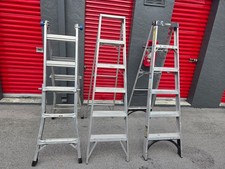 Werner MT-13 Multi-Position Ladder + Louisville Aluminum Step Ladder Bundle