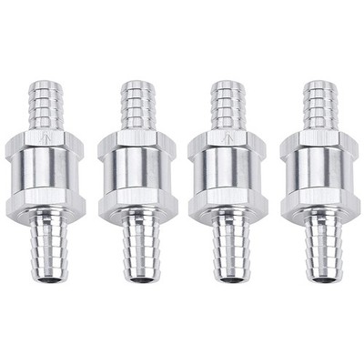 4PCS  12mm1/2'' Fuel Check Valve One Way Inline Non Return Diesel Gasoline
