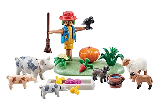 PLAYMOBIL Country Animals of The Farm and Scarecrow 9832 Sheep