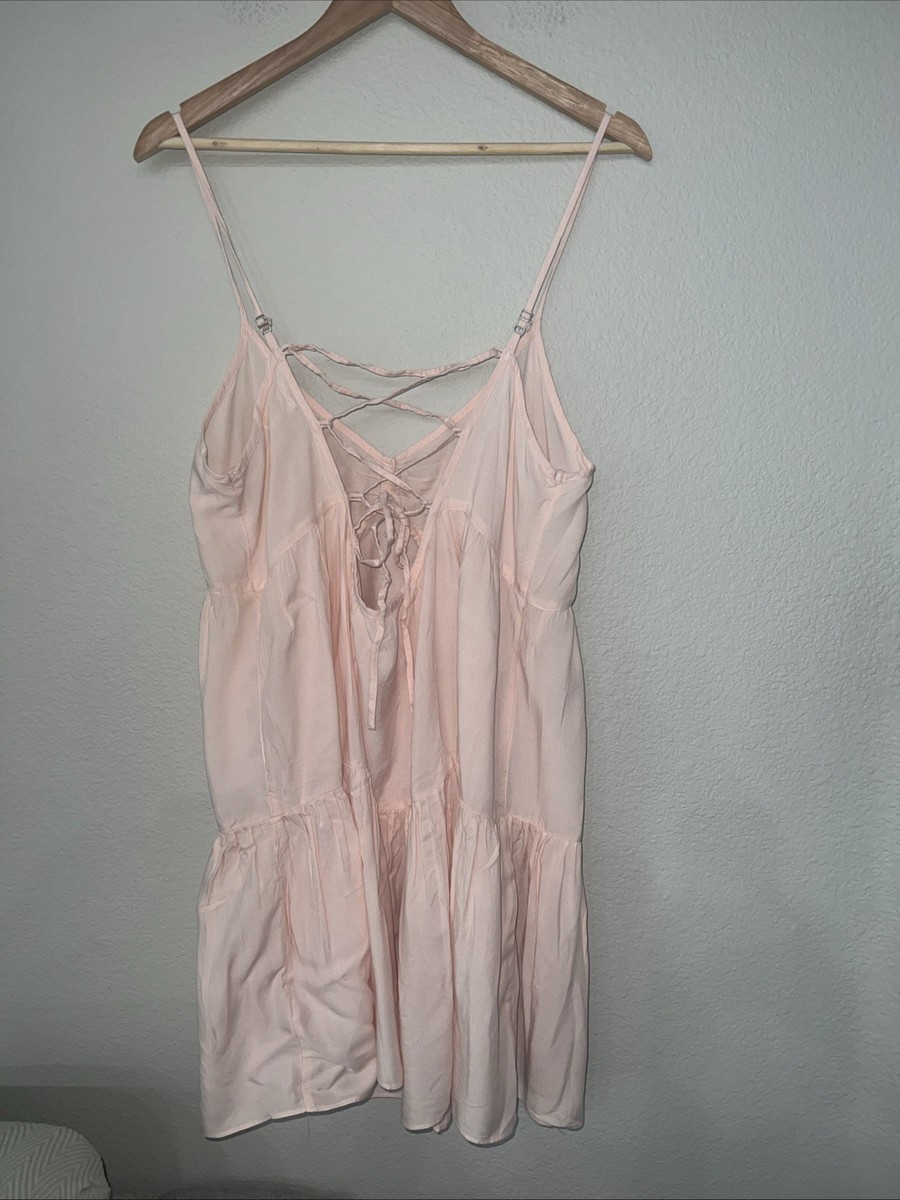 Urban Outfitters Harper PINK Tiered Lace Up Babydoll Sundress Dress SIZE XL | eBay Urban Outfitters Harper PINK Tiered Lace Up Babydoll Sundress Dress SIZE XL | eBay