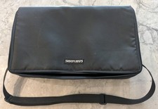 Case Logic Cassette Tape Carry Case Holds 30 Hard Tray Shoulder Strap Black