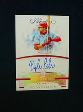 Dylan Carlson AUTO FLAWLESS REFRACTOR SILVER HOLO # 1/25 ROOKIE CARD 2021 Panini