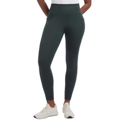 Danskin Women's  Satin Stitch 7/8 Legging - EverGreen - S
