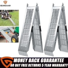 Non-Slip Ramps Steel Folding Pair1.8 M 400KG For Trailer Motorbike Bike Access
