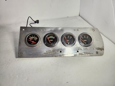 Vintage Car Dash Cluster Gauges Volts Temp Oil Fuel Untested Rat Rod Racing Auto