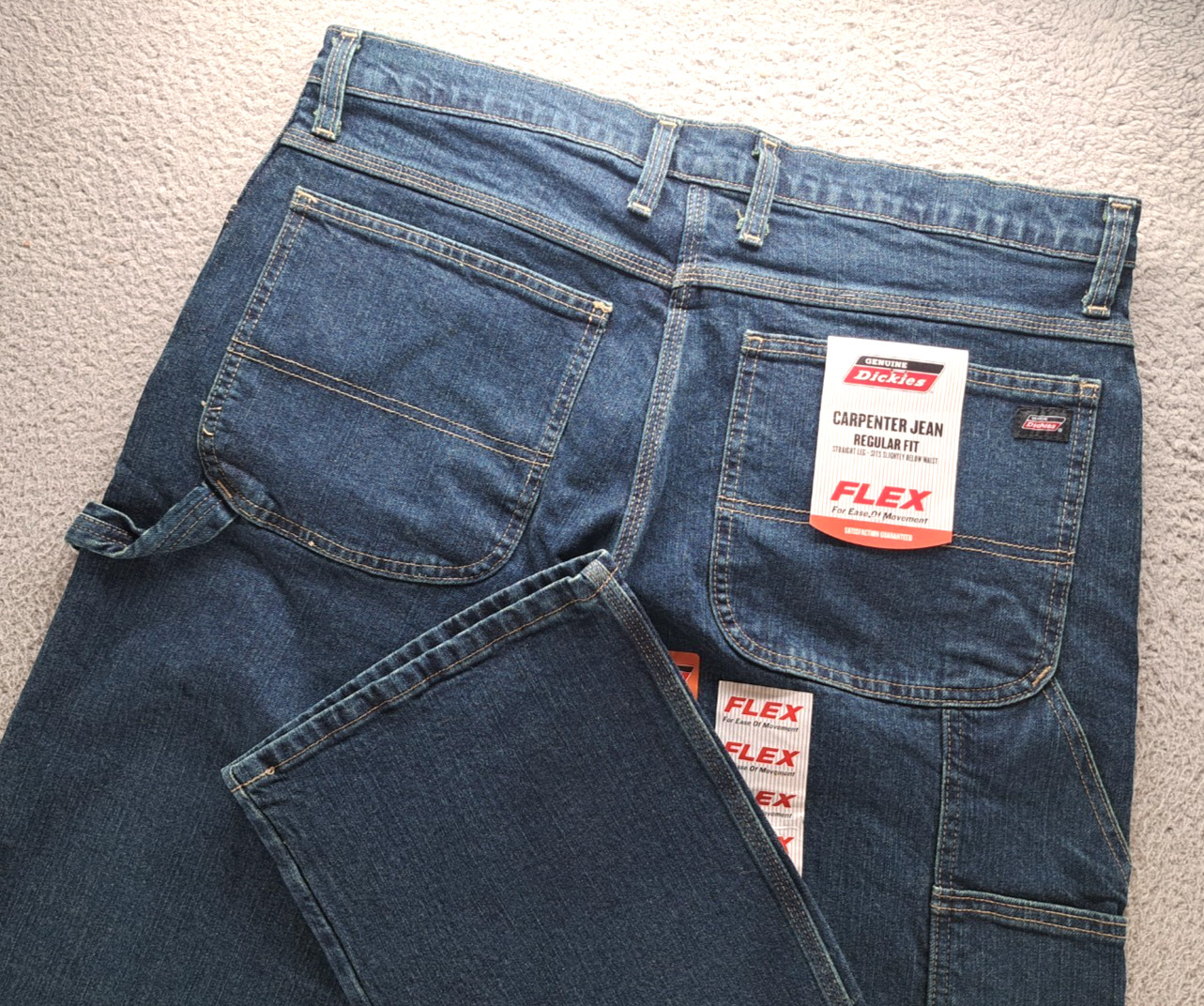 Mens 34x32 Act 36x33 Regular Fit Straight Leg Nwt