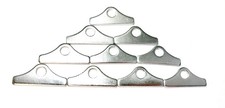 10 Chrome Valve Cover Tabs Hold Down Sbc Small Block Chevy 350 Ford 14-20
