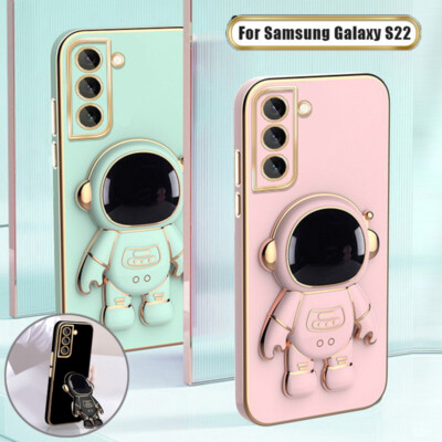 Astronaut Stand Holder Hülle für Samsung S25 S26 S24 Ultra S23 A17 A56 A55 Cover
