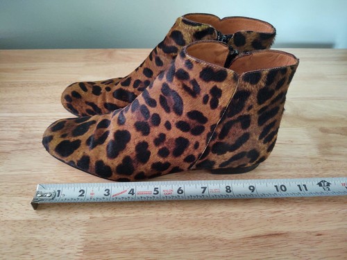 Bettye Muller Animal Print Hair Ankle Boots Women’s 39 EU / 9 US Made in Italy - 第 7/11 張圖片