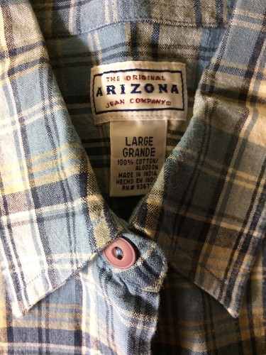 Lot Of 2 BOYS Large VINTAGE Plaid Short Sleeve Casual Shirts, Pre Owned - Picture 7 of 9