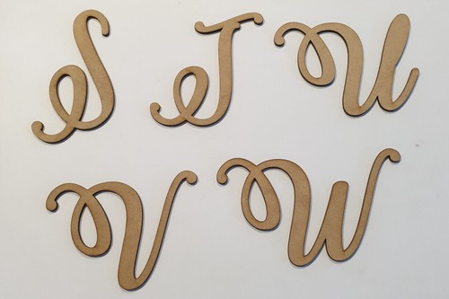 20cm Wooden letters MDF Made Any Font Craft Lettes Easy too paint Capitals Only - Picture 3 of 4