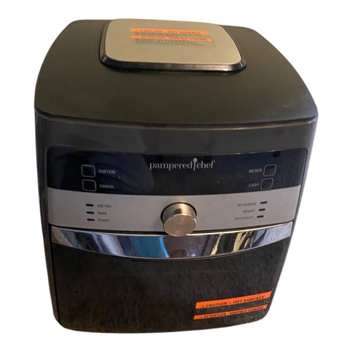 🌊 Pampered Chef Deluxe - 100194 Air Fryer Rotisserie Air/Fryer/Dehydrator AS IS