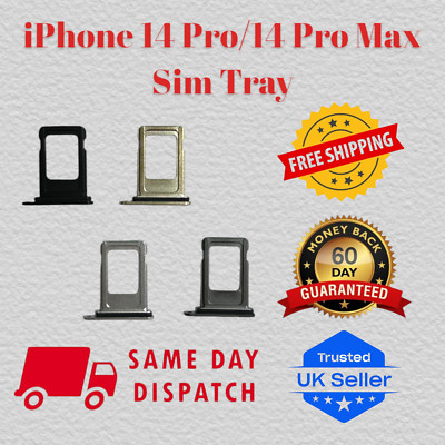 Für Apple iPhone 14 Pro 14 Pro Max Sim Tray Space Schwarz Deep Purple Silber Gold
