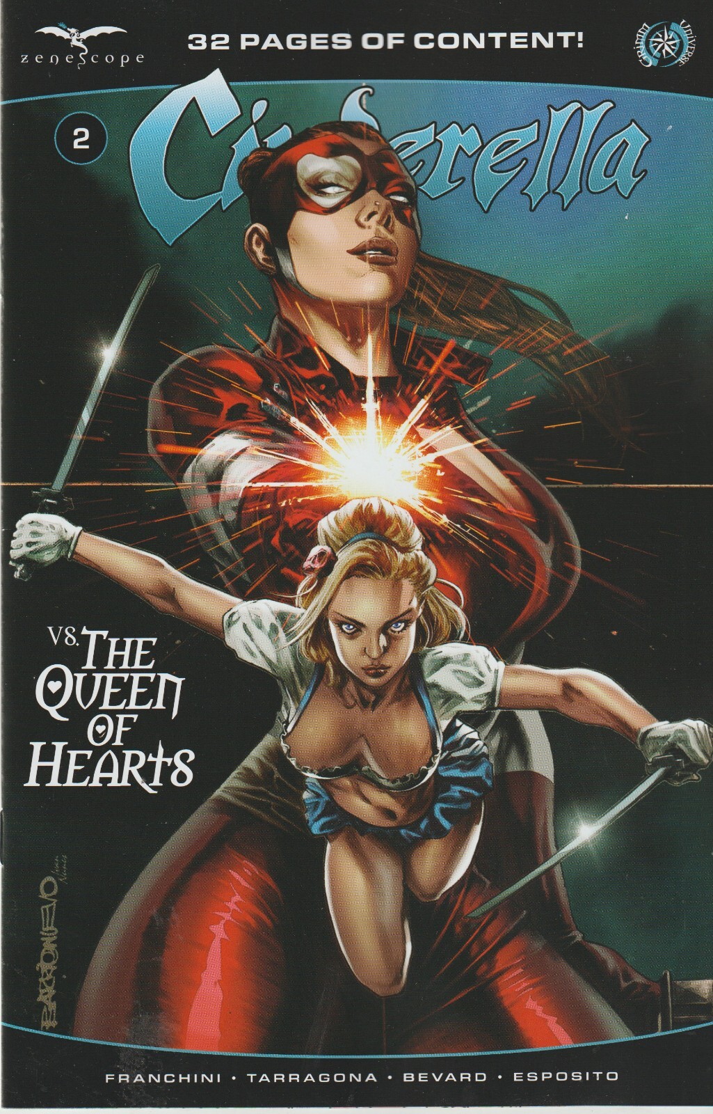 ZENESCOPE COMICS CINDERELLA VS QUEEN OF HEARTS #2 MAY 2023 VAR A 1ST PRINT NM