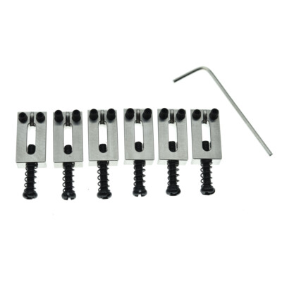 Upgraded Solid Steel Guitar Bridge Saddles 10.5mm /10.8mm Fits Fender Strat Tele