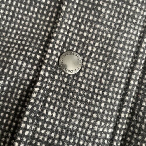 Taylor Stitch The Bomber Jacket in Charcoal Wool Check Pattern 42 LARGE $248 NWT - Picture 4 of 11