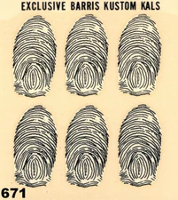 Barris Kustom Kals Water Slide Decal Speed Shop So Cal Hot Rod Drag Race 60's