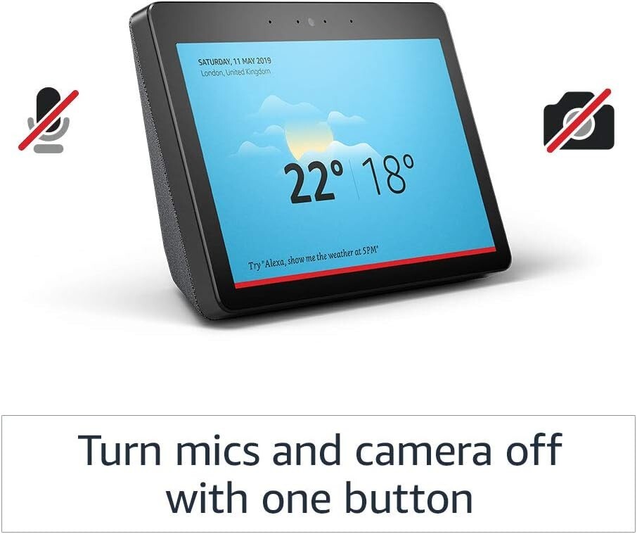 Echo Show 10 (2nd Gen) HD smart display with Alexa Charcoal Black Echo Show 10 (2nd Gen) HD smart display with Alexa Charcoal Black