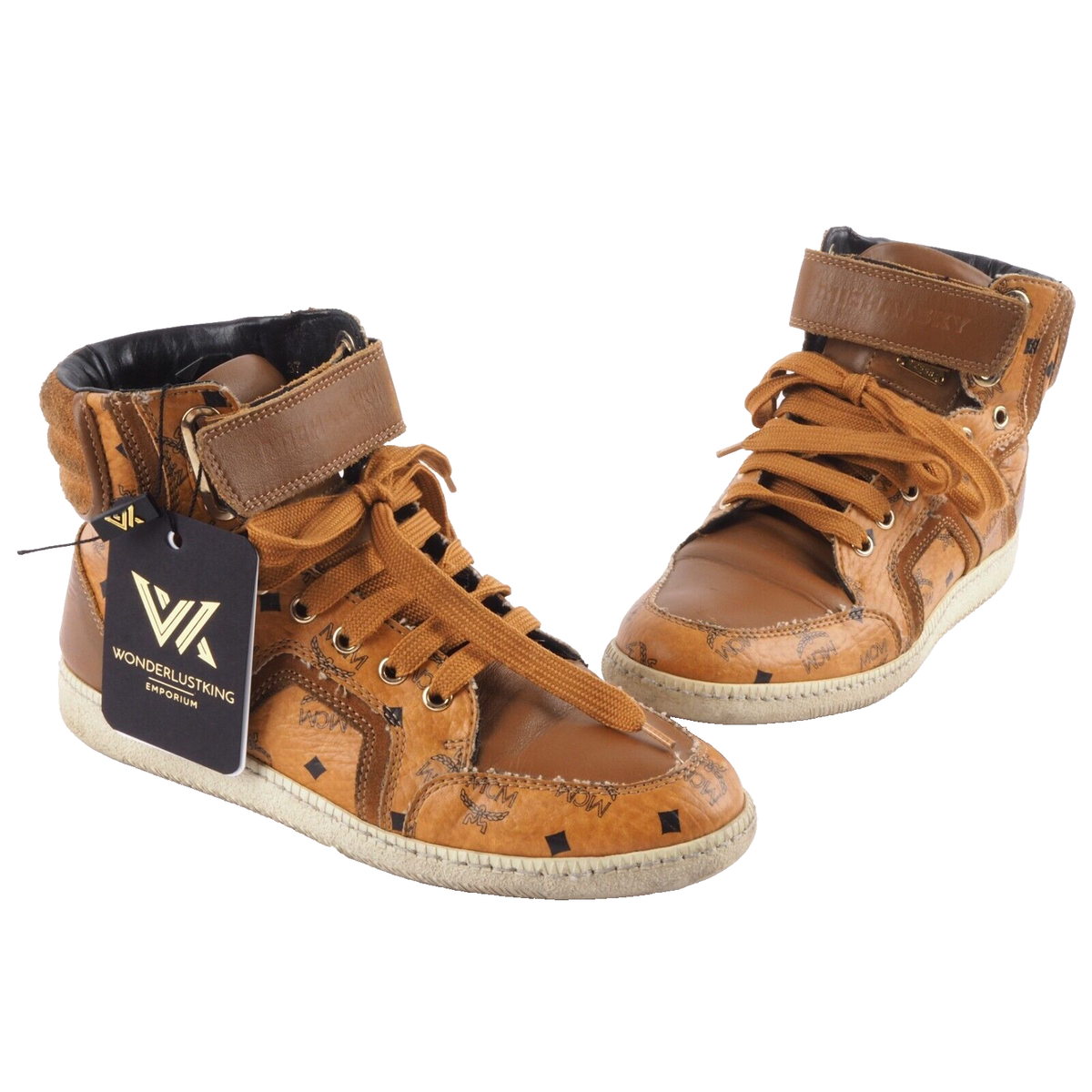 MCM x Michalsky sneakers urban no Visetos cognac high-top shoes