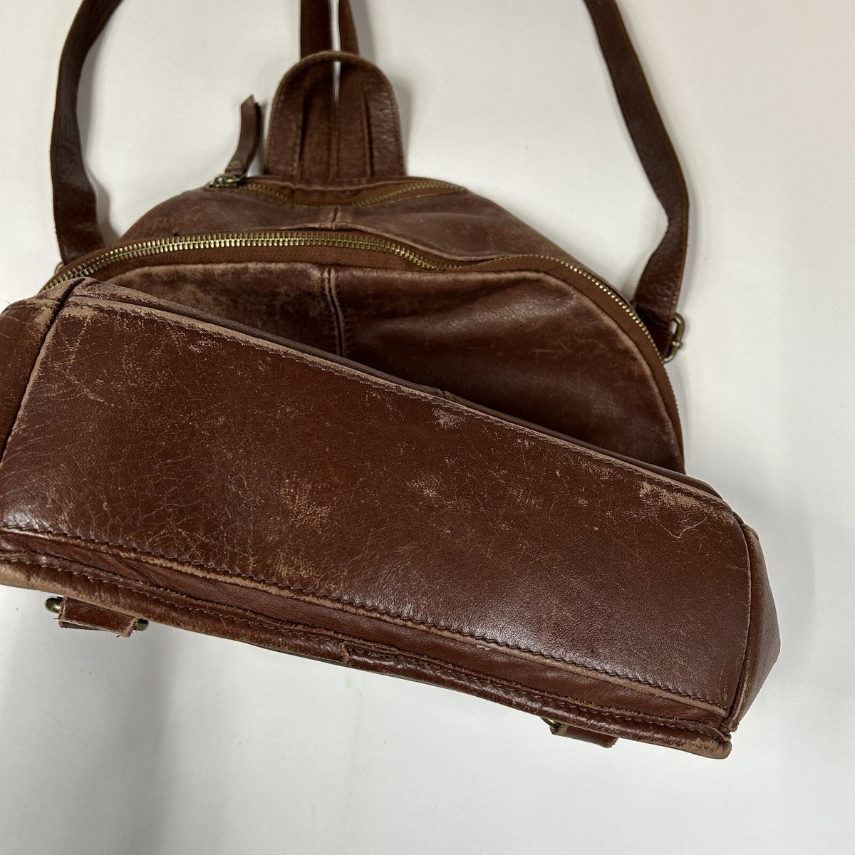 Borse In Pelle Backpack Purse Genuine Leather Women display picture 3