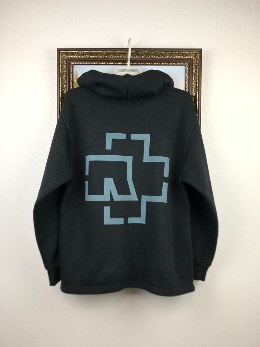 Vintage Rammstein Band Hoodie Sweatshirt Black Metal Rock Germany