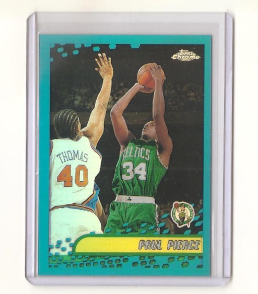 2001-02 Topps Chrome PAUL PIERCE Chrome Refractor Parallel #44 Boston Celtics