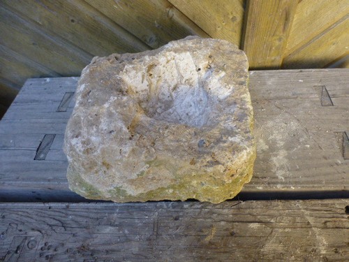 Quellstein Brunnenstein mit Loch für Quellsteinbrunnen Naturstein Nr. 19 Unikat - Bild 5 von 9