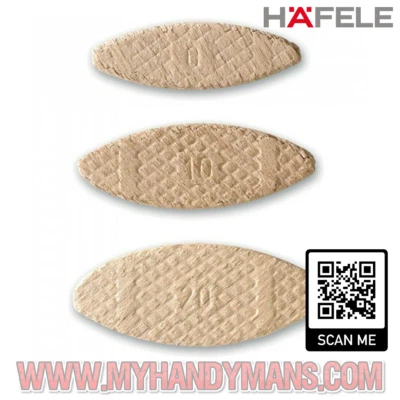HAFELE HARDWOOD JOINTING BISCUITS FOR WOOD & KITCHEN WORKTOP SIZE 0 10 20