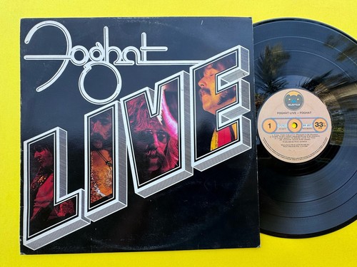 Foghat - Live LP Vinyl 1977, Bearsville Records, Hard Rock, Original.