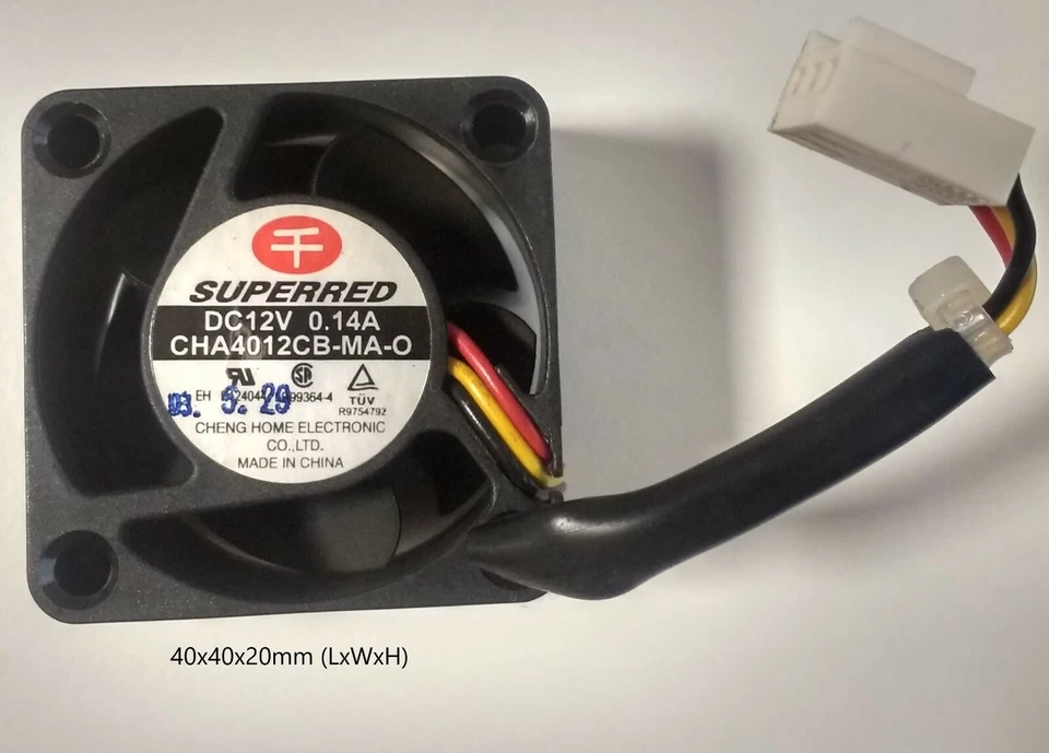 DC BRUSHLESS Fan Model CHA4012CB-MA-O 12V