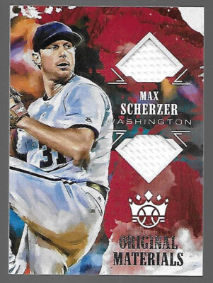 2018 Diamond Kings Original Materials Max Scherzer Dual Jersey Relic
