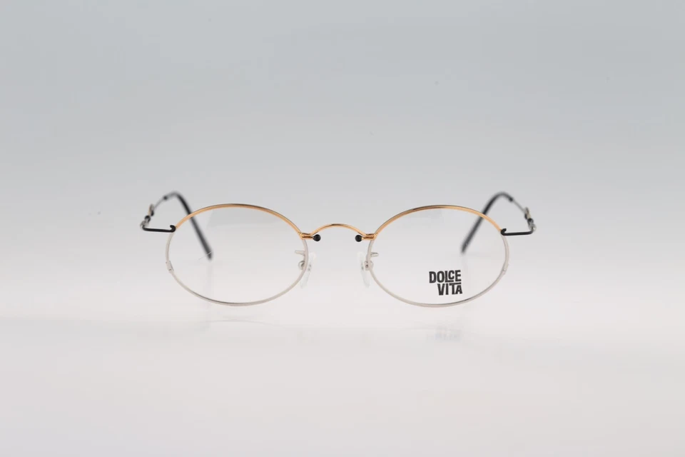 Dolce Vita de Casanova DV 37 04, monturas de gafas pequeñas ovaladas vintage años 90 nuevas de stock Foto 2 de 4