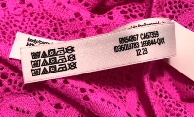 Victoria's Secret NWT XL Pink String Bikini Panty Lacie Crochet