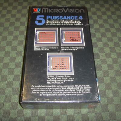 Cassette Microvision Puissance 4 (Connect 4) Sous Blister - NEUF - Console Vintage Gameboy