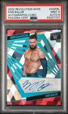 2022 PANINI REVOLUTION WWE AUTOGRAPHS FINN BALOR CUBIC AUTO PSA 9