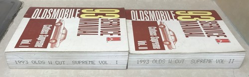 1993 Oldsmobile Cutlass Supreme Factory Service Shop Repair Manual 2 Volume Set - Picture 3 of 5
