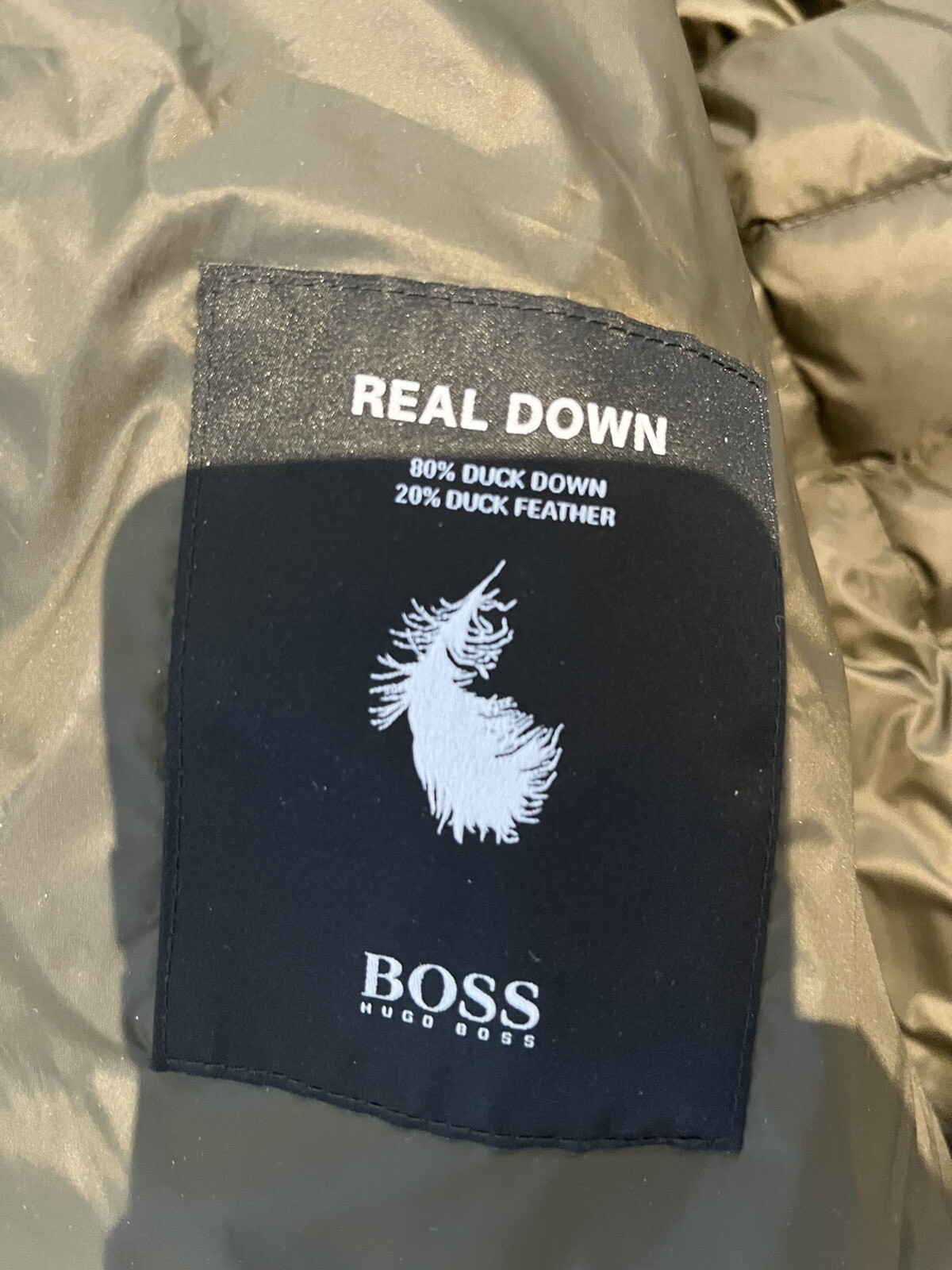 Hugo boss Real down jacket size XL Mens Black duck down eBay