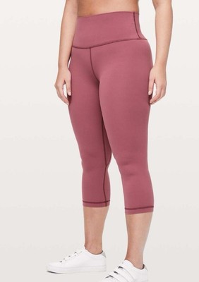 Lululemon Align Crop *21'' Misty Merlot