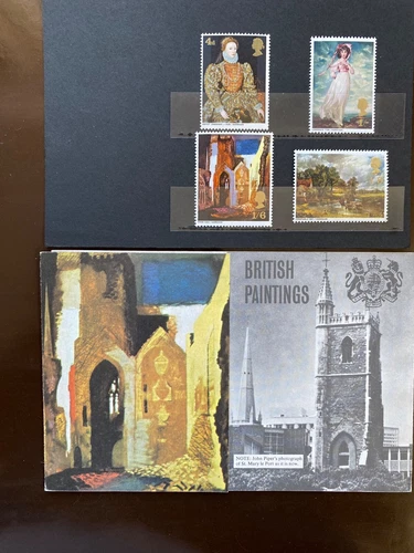 GB Great Britain Stamps - 1968 BRITISH PAINTINGS P.O. Presentation Pack Set of 4