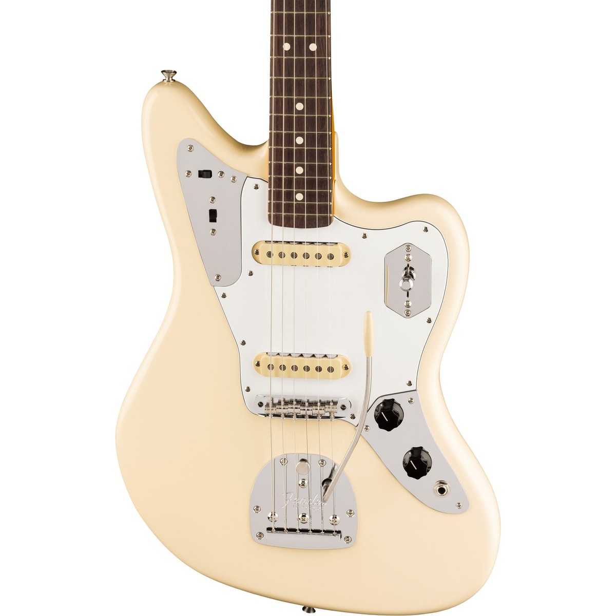 Fender Johnny Marr Jaguar in Olympic White Finish with Case