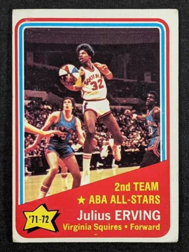 1972/73 Topps Basketball #255 Julius Erving All Star Virginia Squires