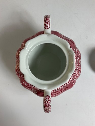 Spode Pink Camilla Sugar Bowl - Made In England C1883A - Red / Pink And White - Picture 4 of 20