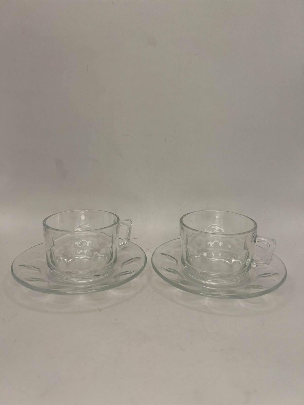 Espresso Cups Small Demitasse Clear Glass Espresso Drinkware Demitasse Cups  Espresso Cups with Saucers Set Tea Cup and Saucer Set of 6 with Stainless