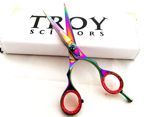 5.5"Professional Salon Barber Hairdressing Hair Cutting Titanium Scissor Shears - Picture 2 of 3