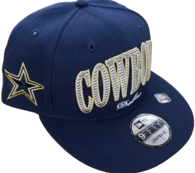 DALLAS COWBOYS NFL NEW ERA 9FIFTY GOLDEN E3 ARCH LOGO SNAPBACK HAT