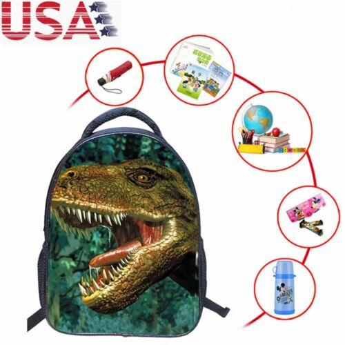 Mochila para niños Bolso de hombro Bolso escolar Mochila Estampado de dinosaurios 3D para niños Niñas - Imagen 6 de 19